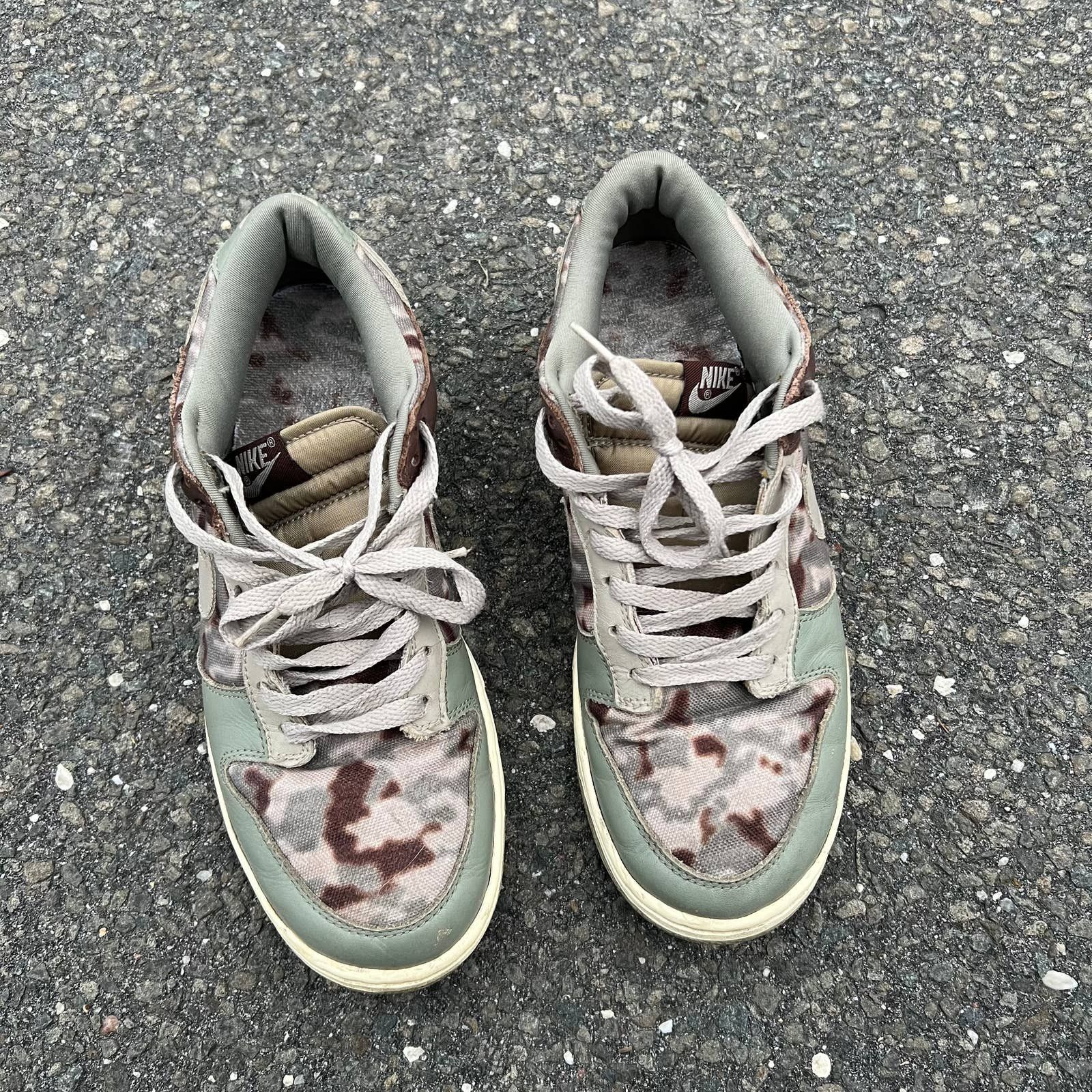 Nike × Vintage Vintage 2005 nike dunk low pro Camo 307696-351 skate shoes Size US 10 / EU 43 - 2 Thumbnail