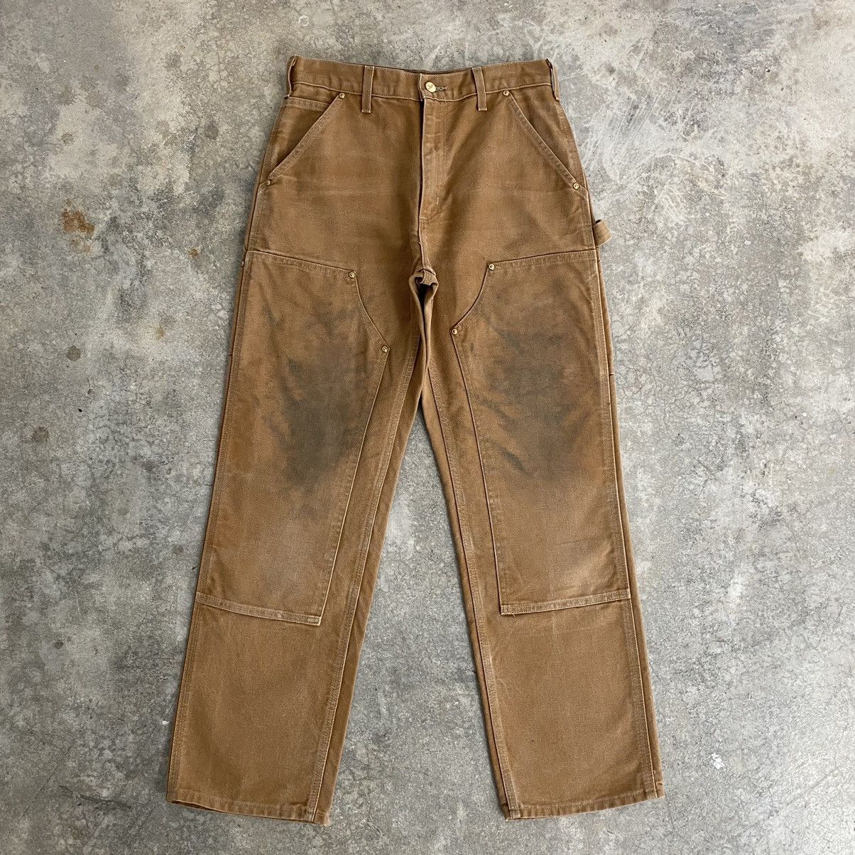 Carhartt Vintage Carhartt Double Knee Tan Dirty Carpenter Pants Size US 28 / EU 44 - 3 Thumbnail
