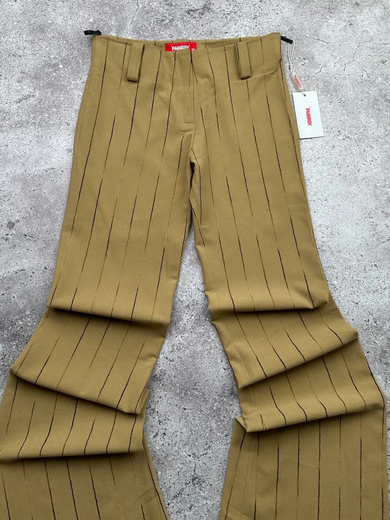 Japanese Brand Vintage Striped Flare Pants C19(V140) Size 25" / US 0 / IT 36 - 2 Thumbnail