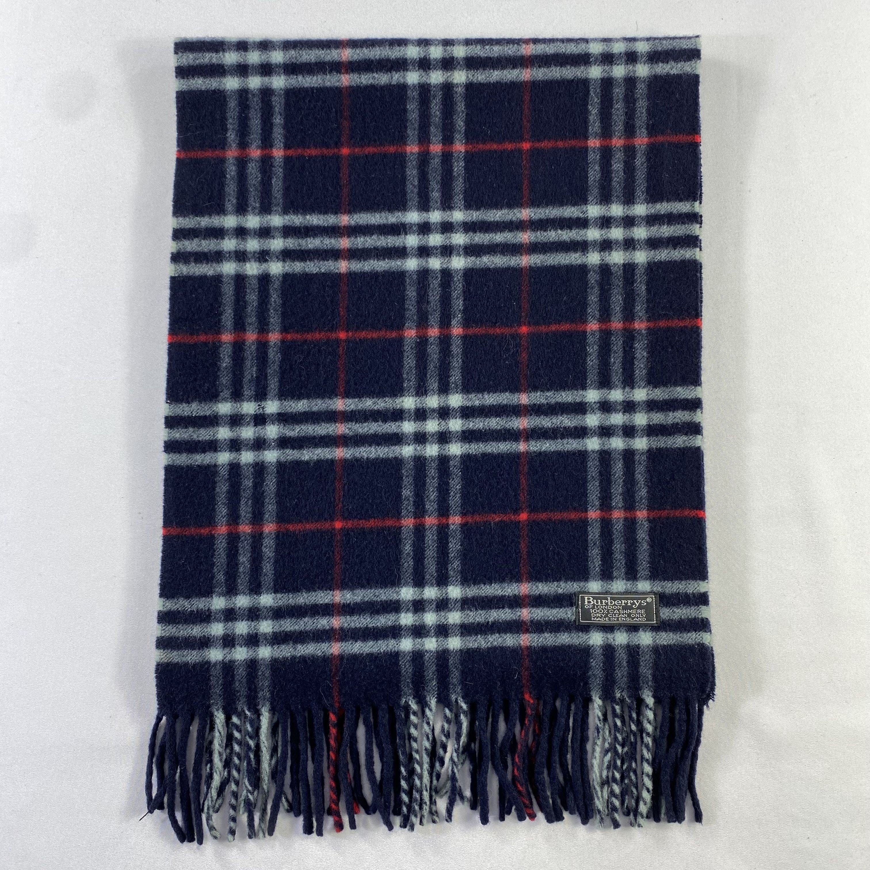 Burberry × Vintage Burberry Scarf Nova Check Neck Wrap Cashmere Muffler Size ONE SIZE - 2 Thumbnail
