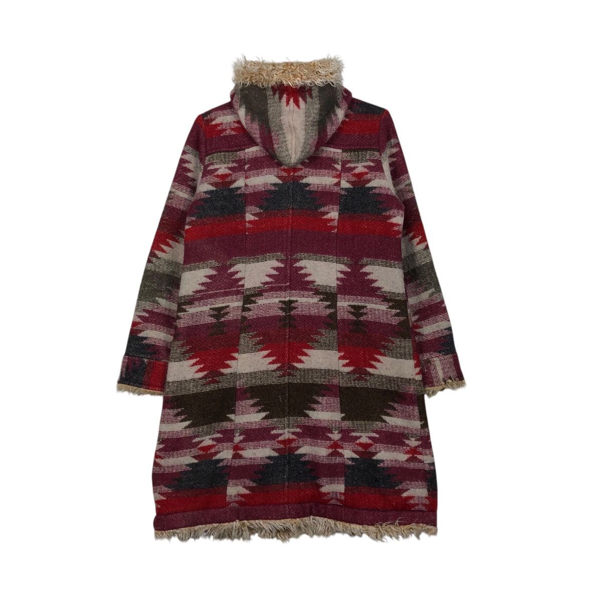 Japanese Brand 📌Vtg Long Jacket Wool Pret Pul Mermaid Navajo Native Design Size US M / EU 48-50 / 2 - 9 Thumbnail