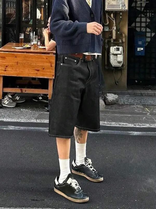 Japanese Brand Kuroda x Yuri VINTAGE jeans jorts Y2K denim shorts Size US 36 / EU 52 - 8 Thumbnail