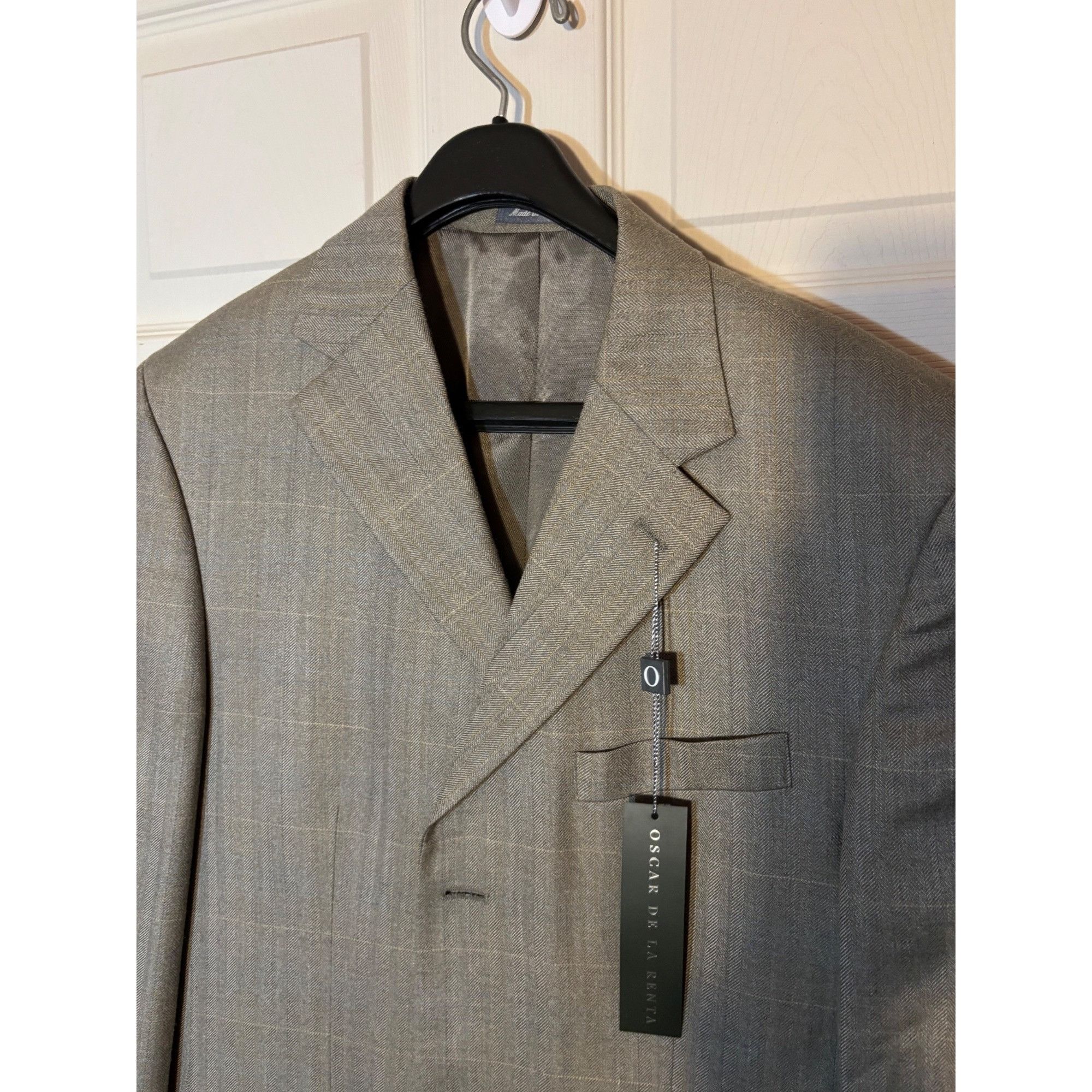 Oscar De La Renta Oscar de la Renta Men’s Blazer – Size 40R – Classic Wool - N Size 40R - 2 Thumbnail