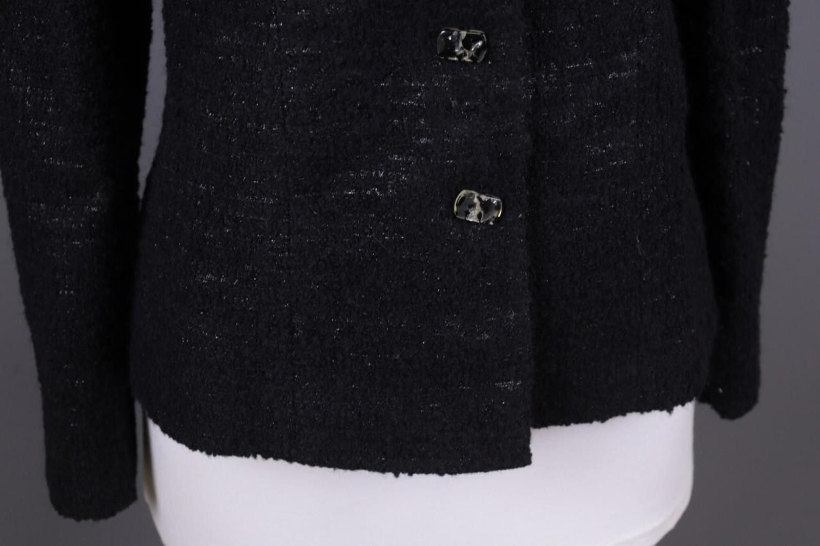Designer Max Mara Black Baby Camelhair Business Blazer Jacket Size M / US 6-8 / IT 42-44 - 8 Thumbnail