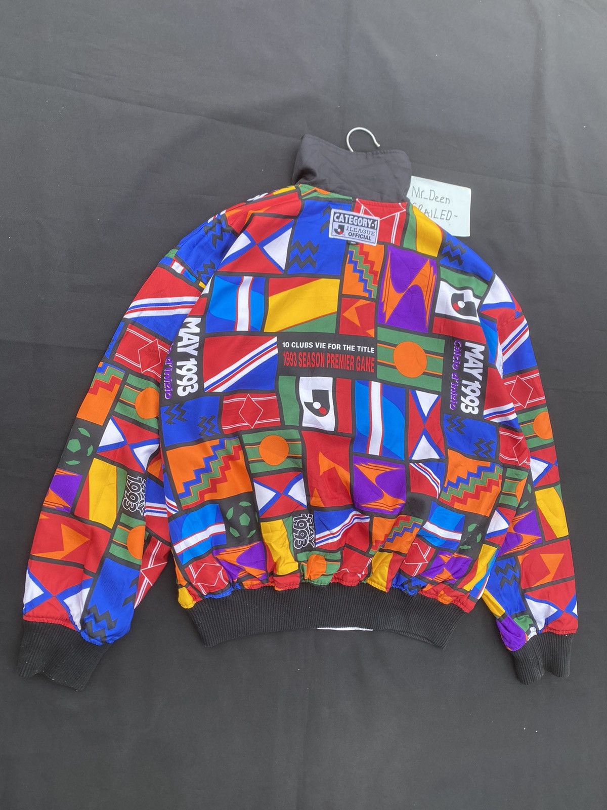 Japanese Brand Vtg 93s J.League Inaugural Seasons Reversible Bomber Jacket Size US L / EU 52-54 / 3 - 9 Thumbnail