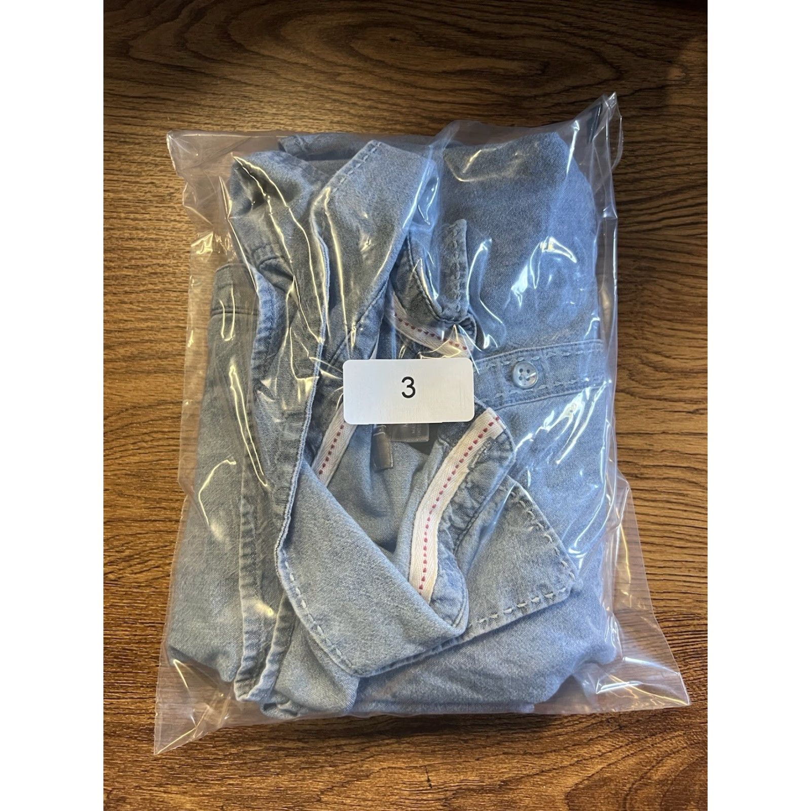 J. Jill J. Jill Womens Blue Denim Long Sleeve Button-Up Size M Medium Denim Shirt Womens Blue Size M / US 6-8 / IT 42-44 - 6 Thumbnail