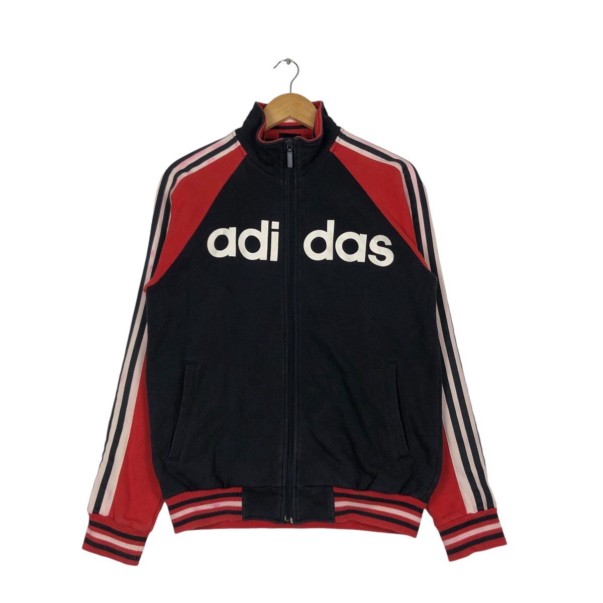 Adidas × Japanese Brand Adidas Three Stripe Vintage Sweater Jacket Small Size Size US S / EU 44-46 / 1 - 1 Thumbnail