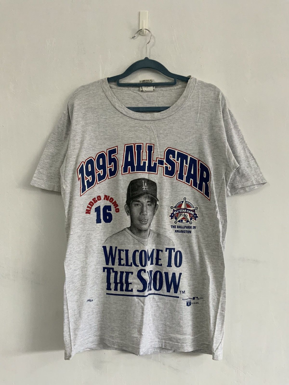 Nutmeg Vintage 1995 All-Star Hideo Nomo Nutmeg Mills Tee Size US M / EU 48-50 / 2 - 1 Thumbnail