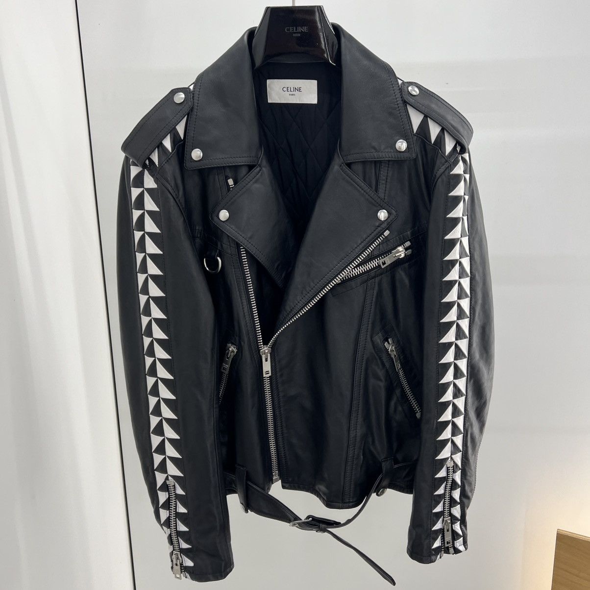 Celine Celine Leather Jacket Size US L / EU 52-54 / 3 - 2 Thumbnail