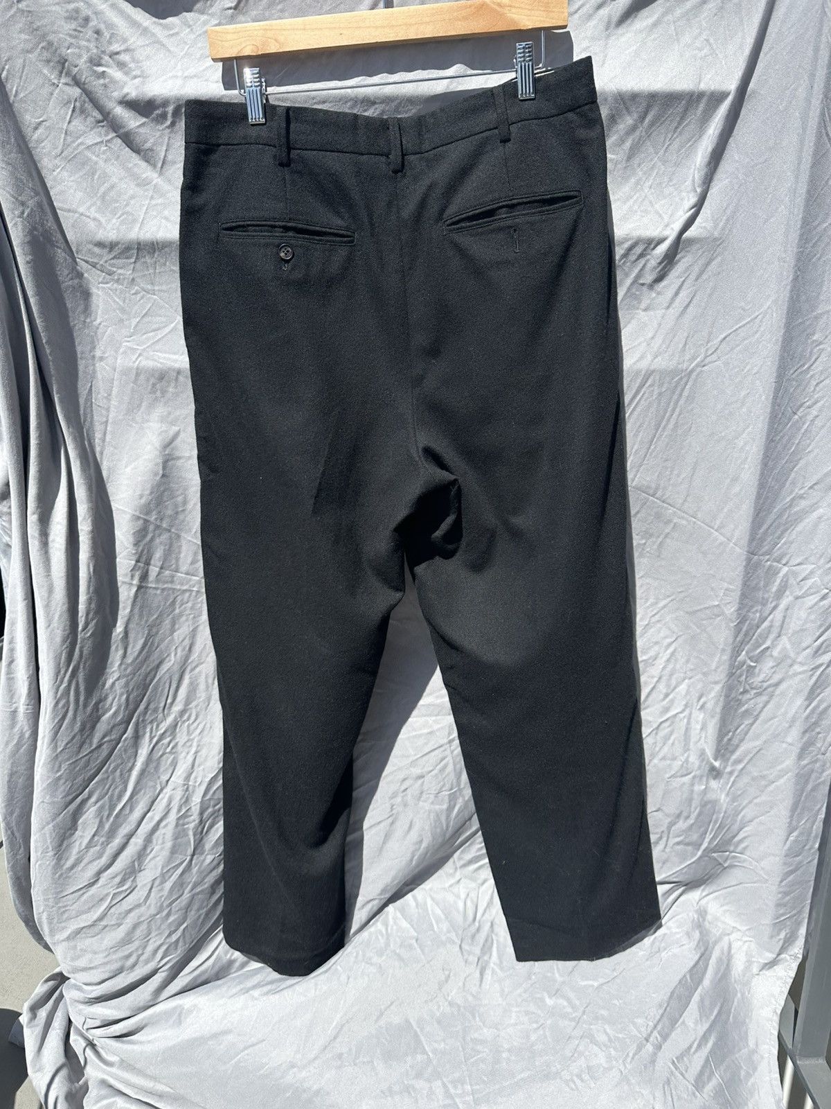 Comme des Garcons Homme Comme des Garcons Homme Wool Double-Pleat trousers M 32-33 Size US 32 / EU 48 - 2 Thumbnail