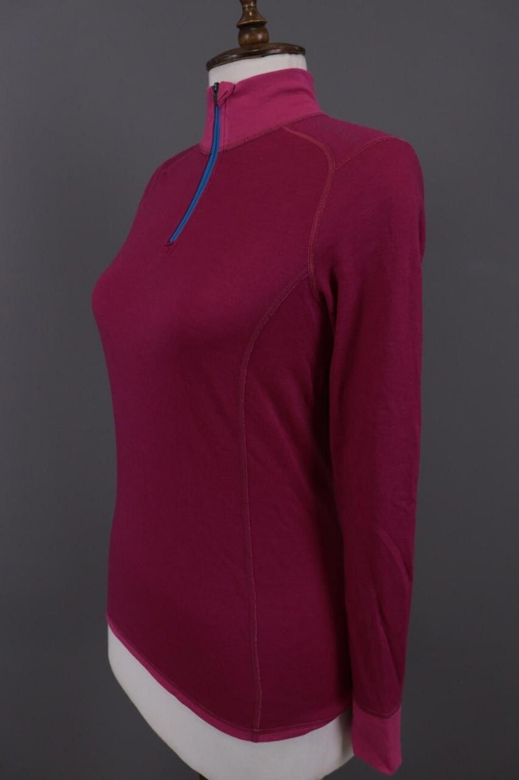 ORTOVOX Ortovox Burgundy Pink Lightweight Wool Base Layer Size M Size M / US 6-8 / IT 42-44 - 7 Thumbnail