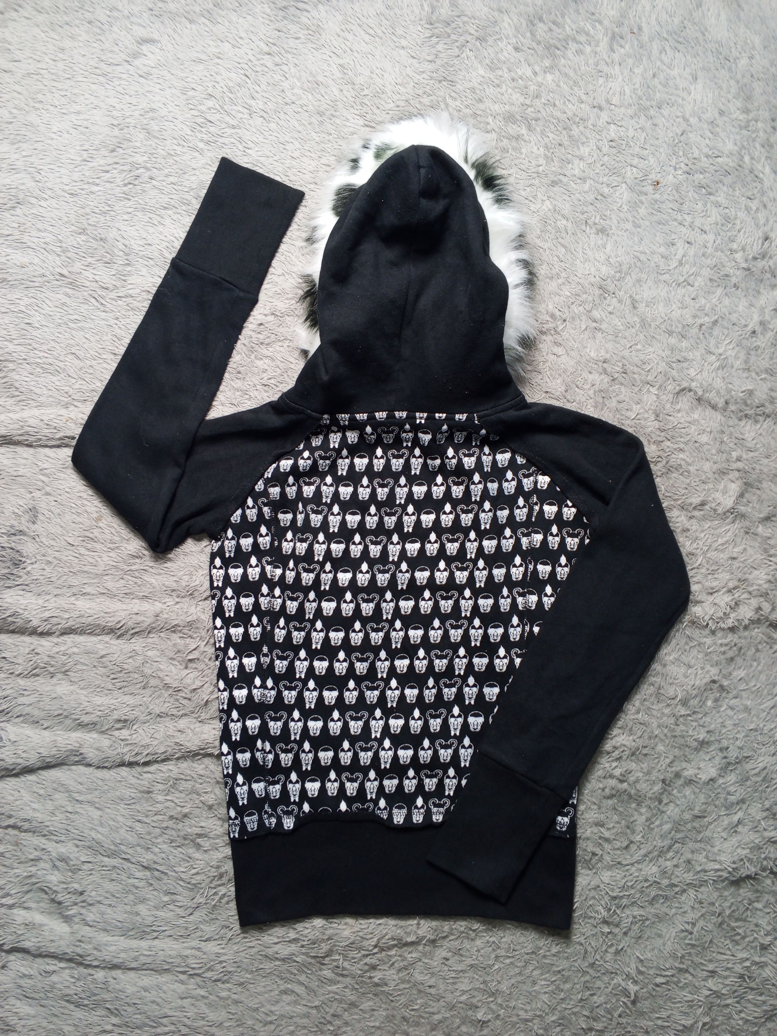 Japanese Brand Crazy Skull japan Brand Glad News Faux Fur Hoodie Size US M / EU 48-50 / 2 - 3 Thumbnail