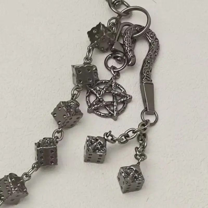 Vintage Dice and Skulls Rock Wallet Chain Size ONE SIZE - 3 Thumbnail