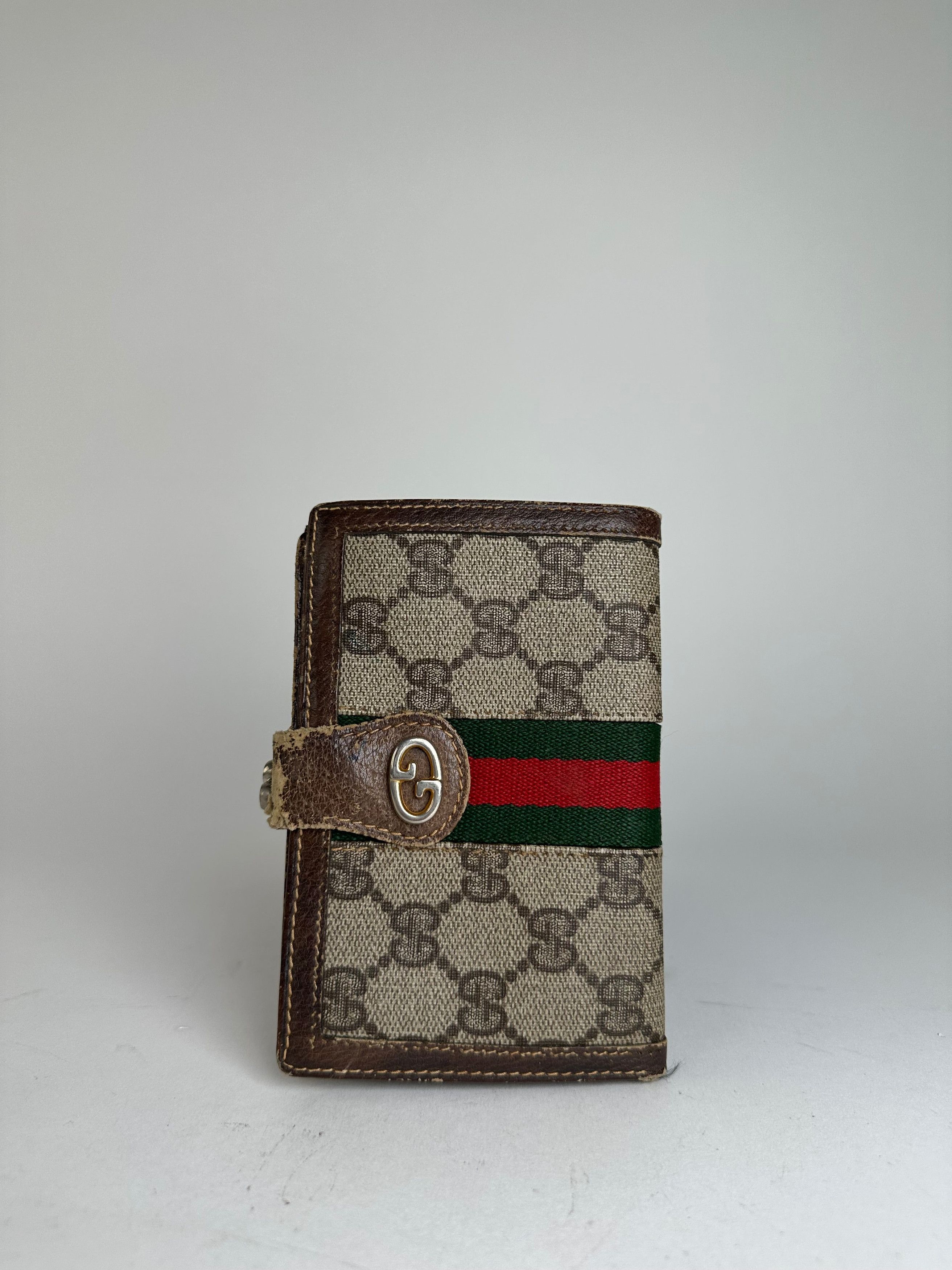 Gucci Vintage GG Monogram Canvas Wallet Brown Size ONE SIZE - 1 Thumbnail