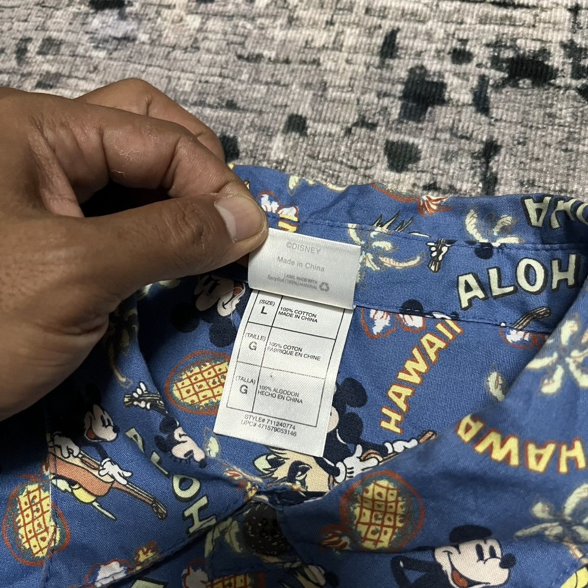 Mickey Mouse 🔥Vintage Mickey Mouse Hawaii Aloha Full Print Button Up Tee Size US L / EU 52-54 / 3 - 6 Thumbnail
