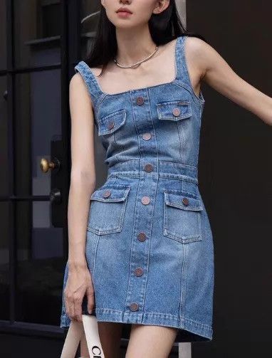 Balmain Balmain Blue Washed Denim Dress Size 40 95 New Size S / US 4 / IT 40 - 5 Thumbnail