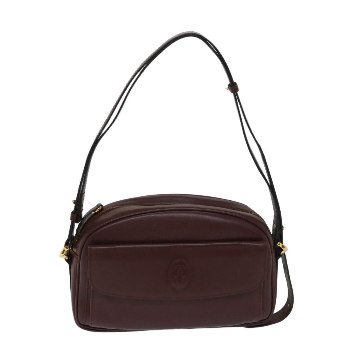 image of Cartier Must De Cartier Shoulder in Burgundy, Women's