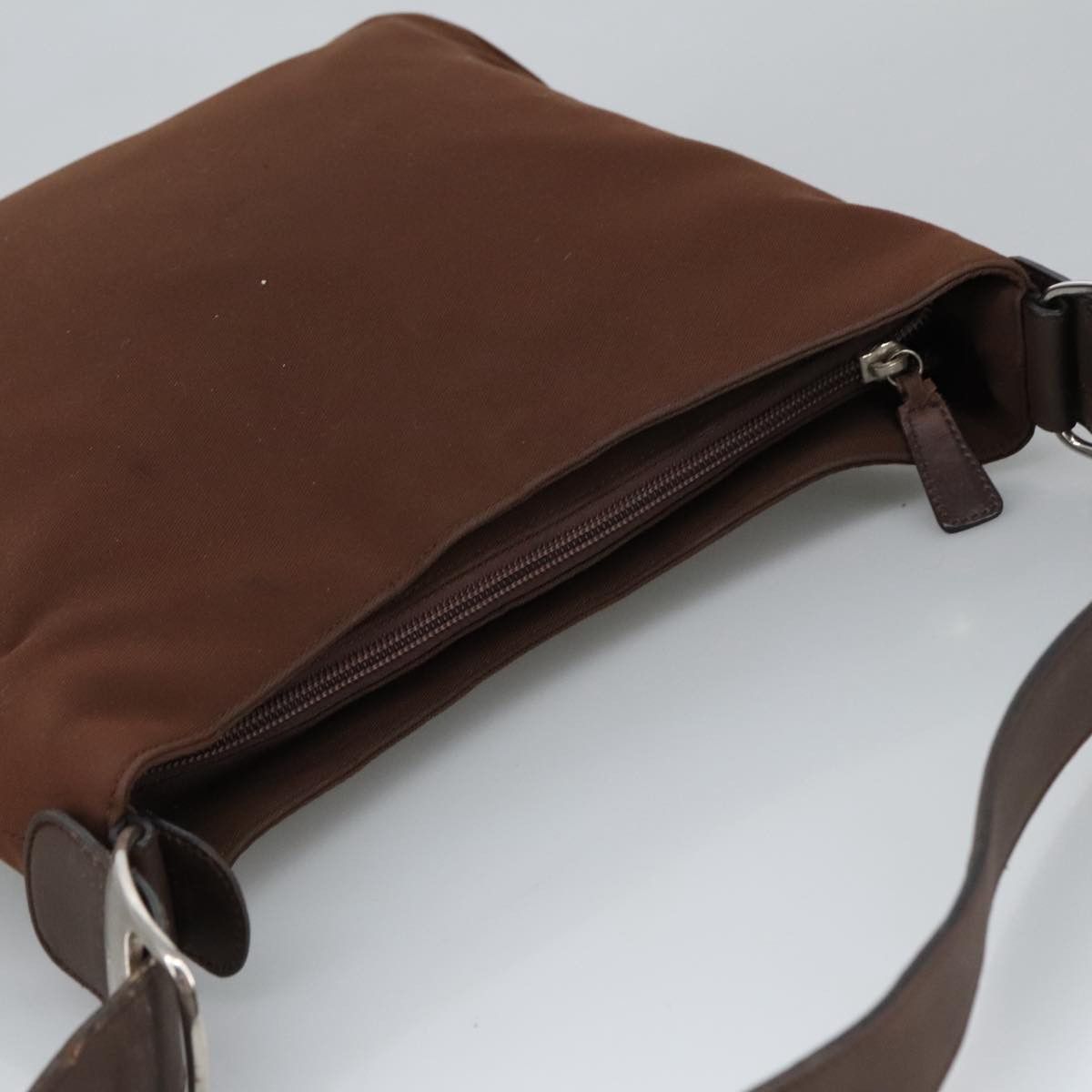 Salvatore Ferragamo Salvatore Ferragamo Shoulder Bag Canvas Leather Brown Silver Size ONE SIZE - 6 Thumbnail