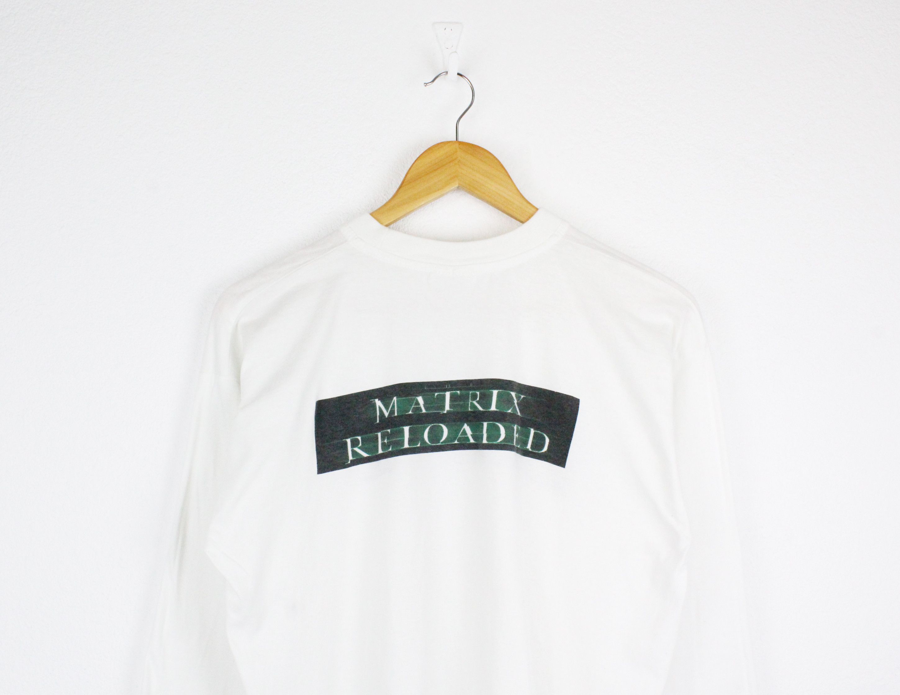 Vintage Vintage The Matrix Reloaded Movie Graphic Print L/S Tee Y2K Size US M / EU 48-50 / 2 - 6 Thumbnail