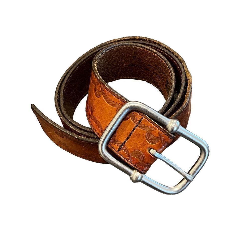 Gap Gap western Leather Belt size S Made in USA Size ONE SIZE - 3 Thumbnail