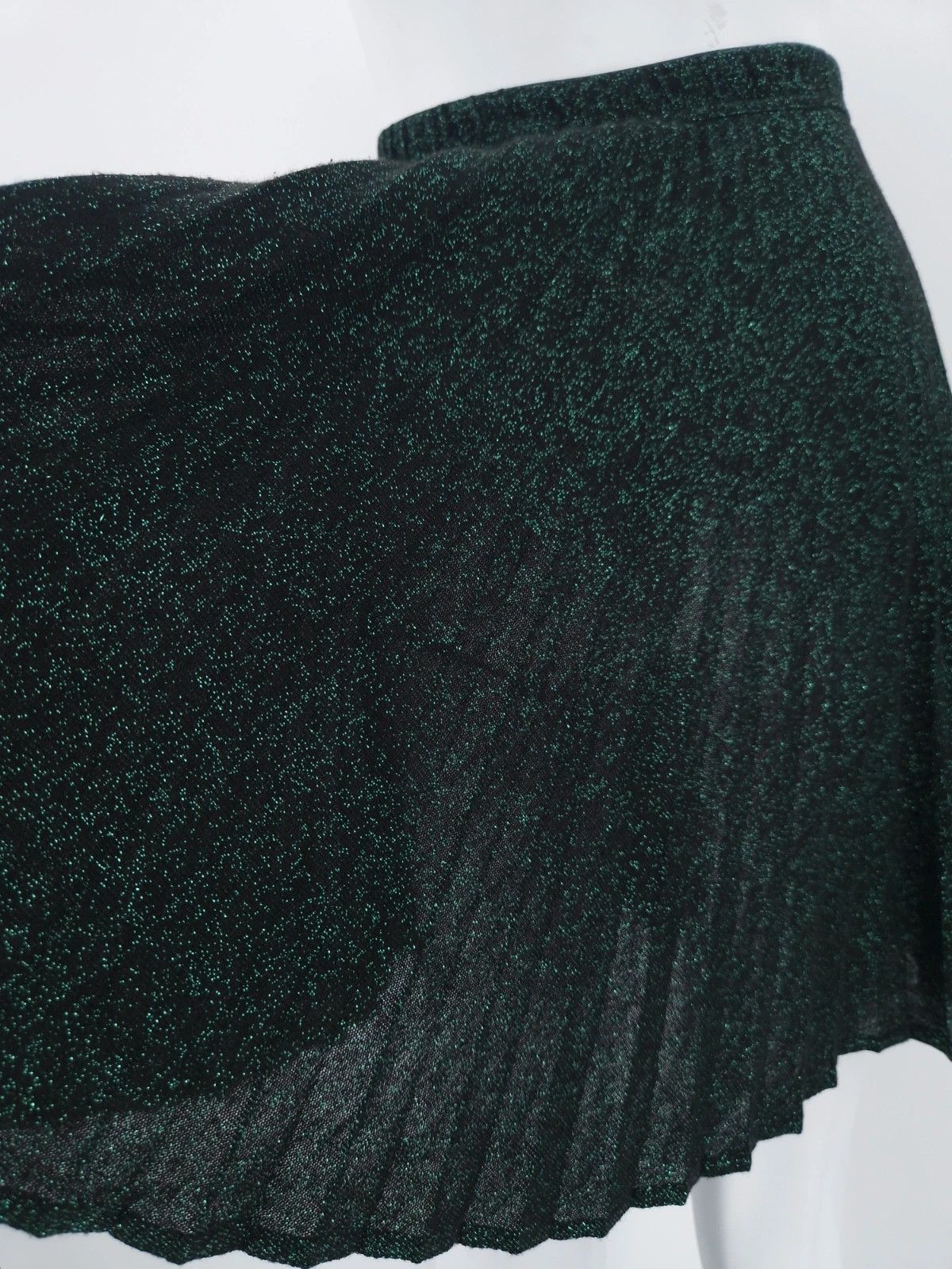 Jean Paul Gaultier JPG 90s Archival Glitter Pleated Skirt Size 28" / US 6 / IT 42 - 5 Thumbnail
