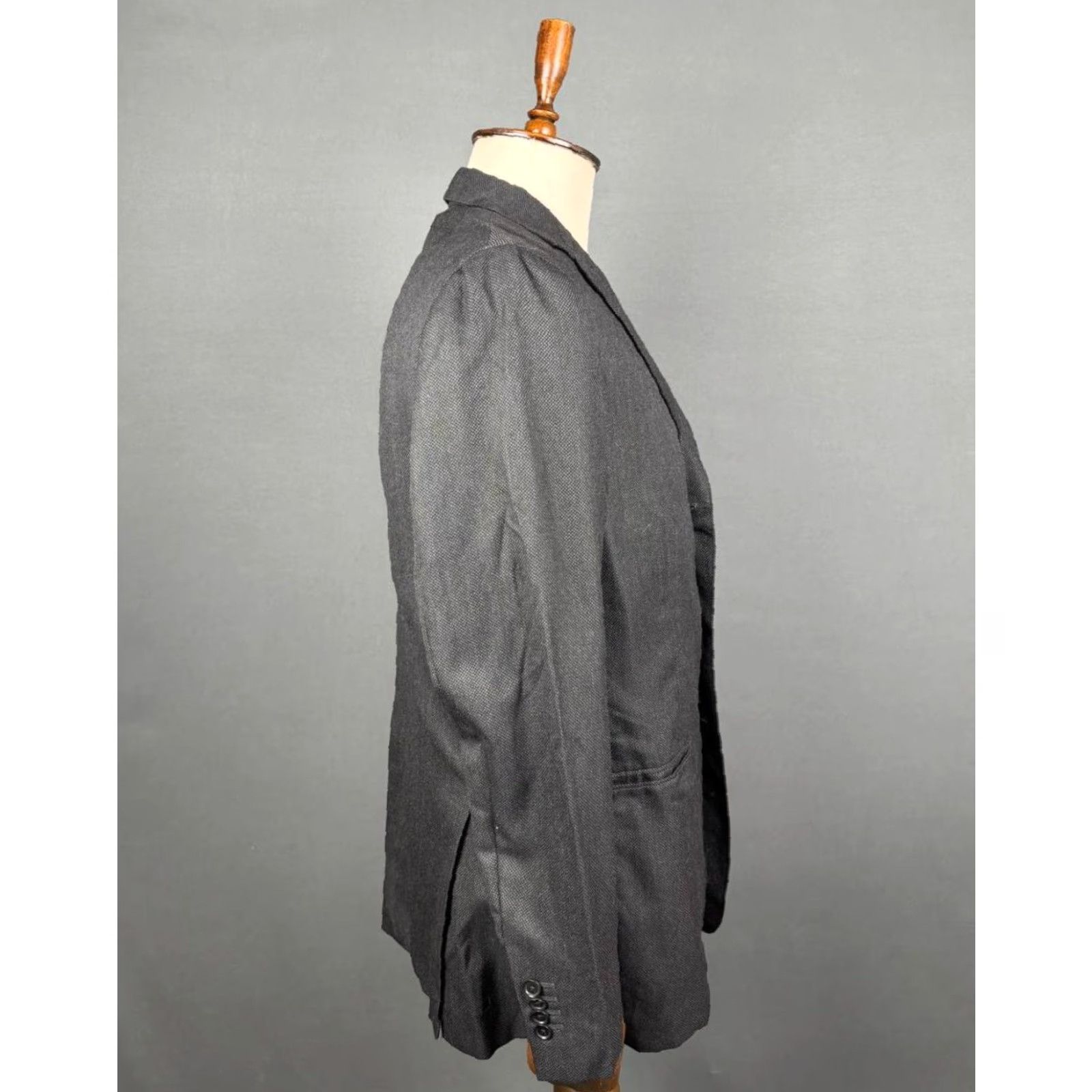 Boglioli Boglioli Jacket 3 Button Blazer Black Wool Solid Size 54 Men Regular Coat Style Overcoat Vintage No Size 54R - 2 Thumbnail