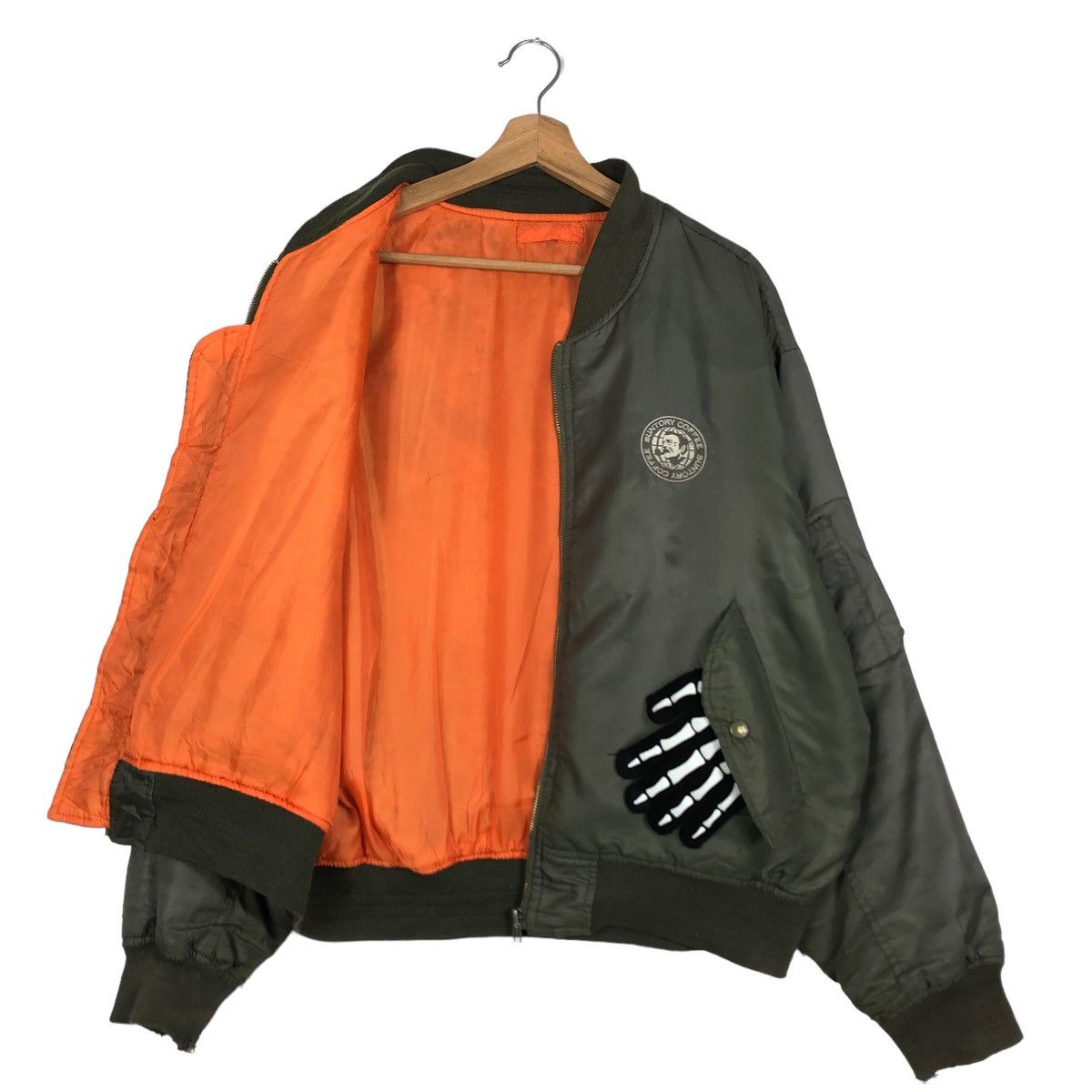 Japanese Brand 🔥90’s Riot Riot Vintage Bomber Jacket Suntory Coffee Size US M / EU 48-50 / 2 - 9 Thumbnail