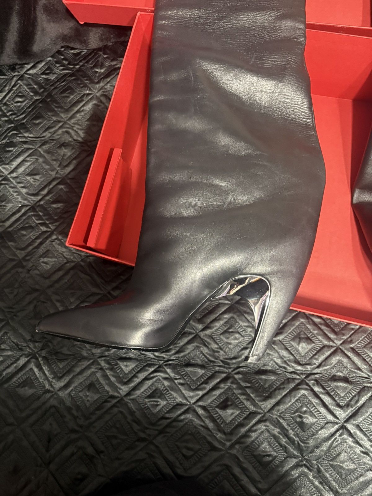 Alexander McQueen Alexander McQueen over the knee armadillo boots Size US 8 / IT 38 - 8 Thumbnail