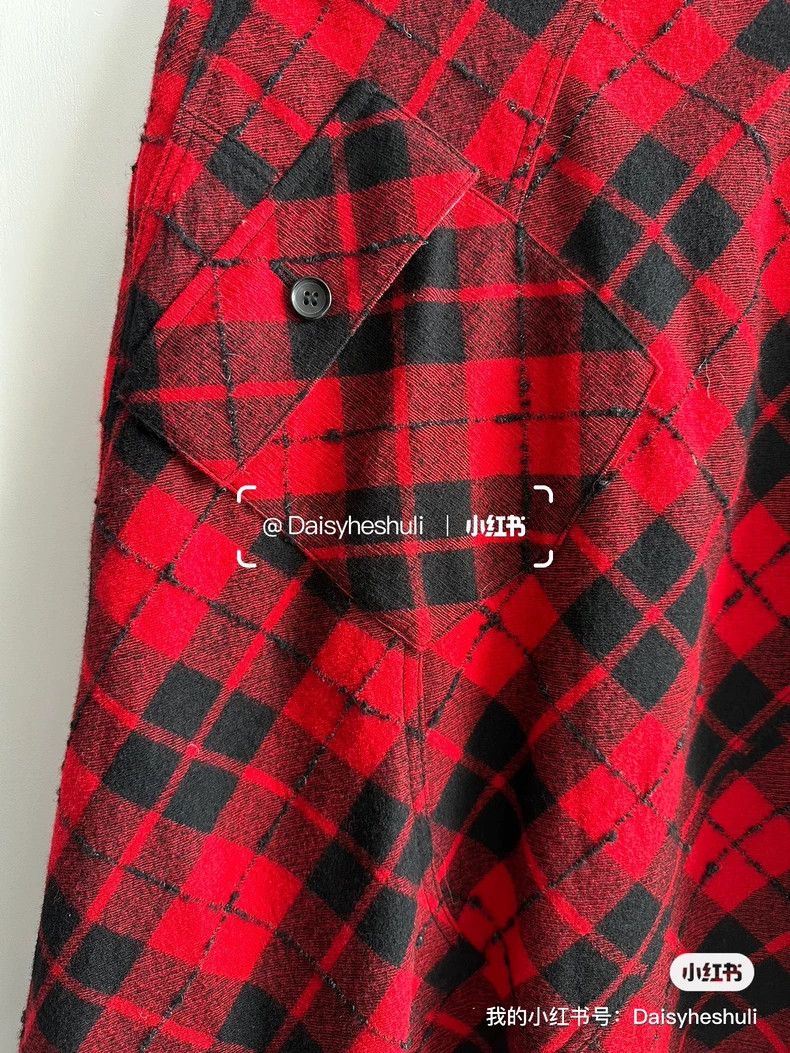 Comme des Garcons Comme Des Garcons Plaid Wool Irregular Skirt Size 24" / US 00 / IT 34 - 5 Thumbnail