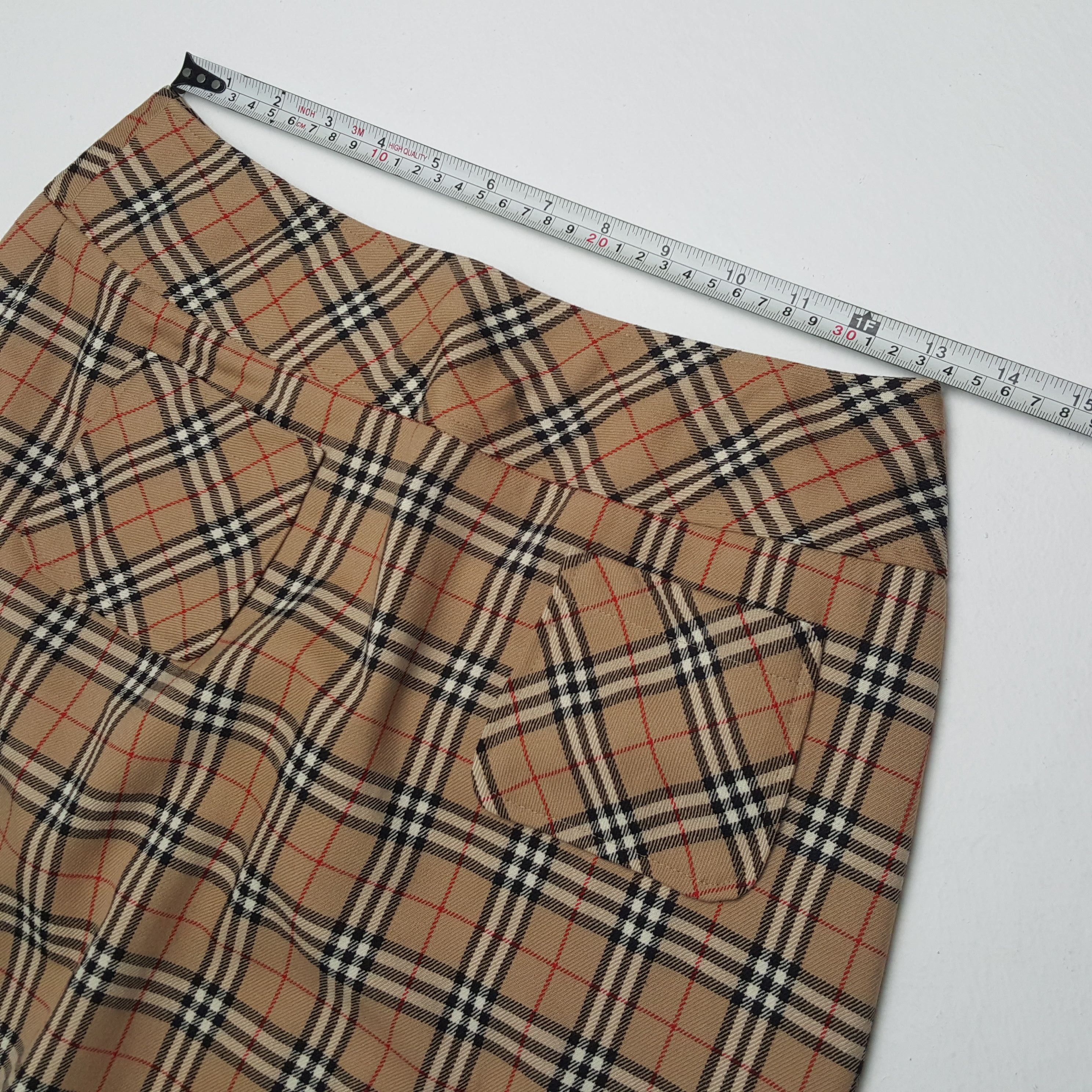 Burberry × Vintage BURBERRY LONODN Luxury Brand Nova Check Design Skirt Size 26" / US 2 / IT 38 - 5 Thumbnail
