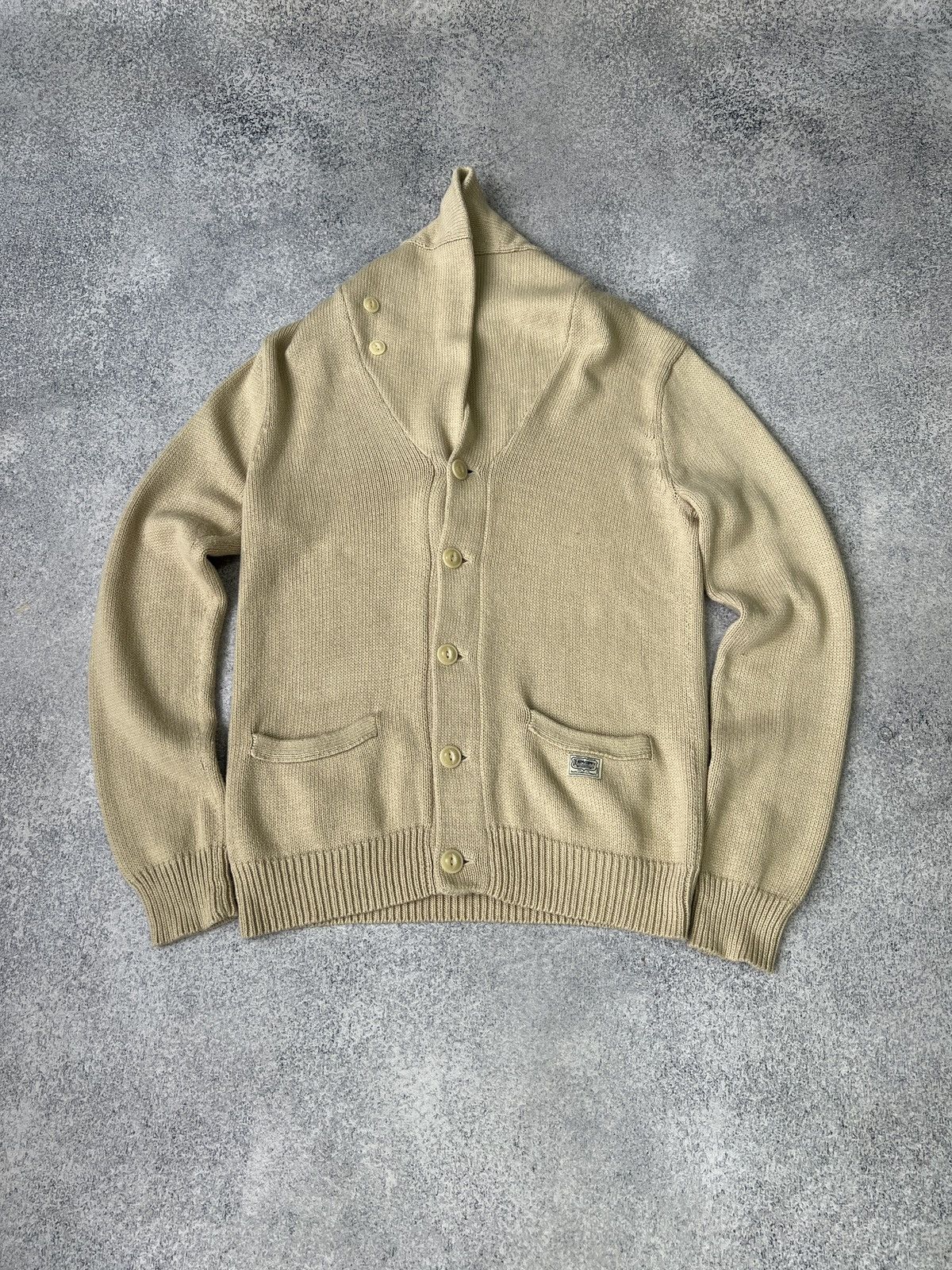 Ralph Lauren × Vintage Vintage Ralph Lauren Denim Supply Heavy knitted cardigan Size US S / EU 44-46 / 1 - 2 Thumbnail