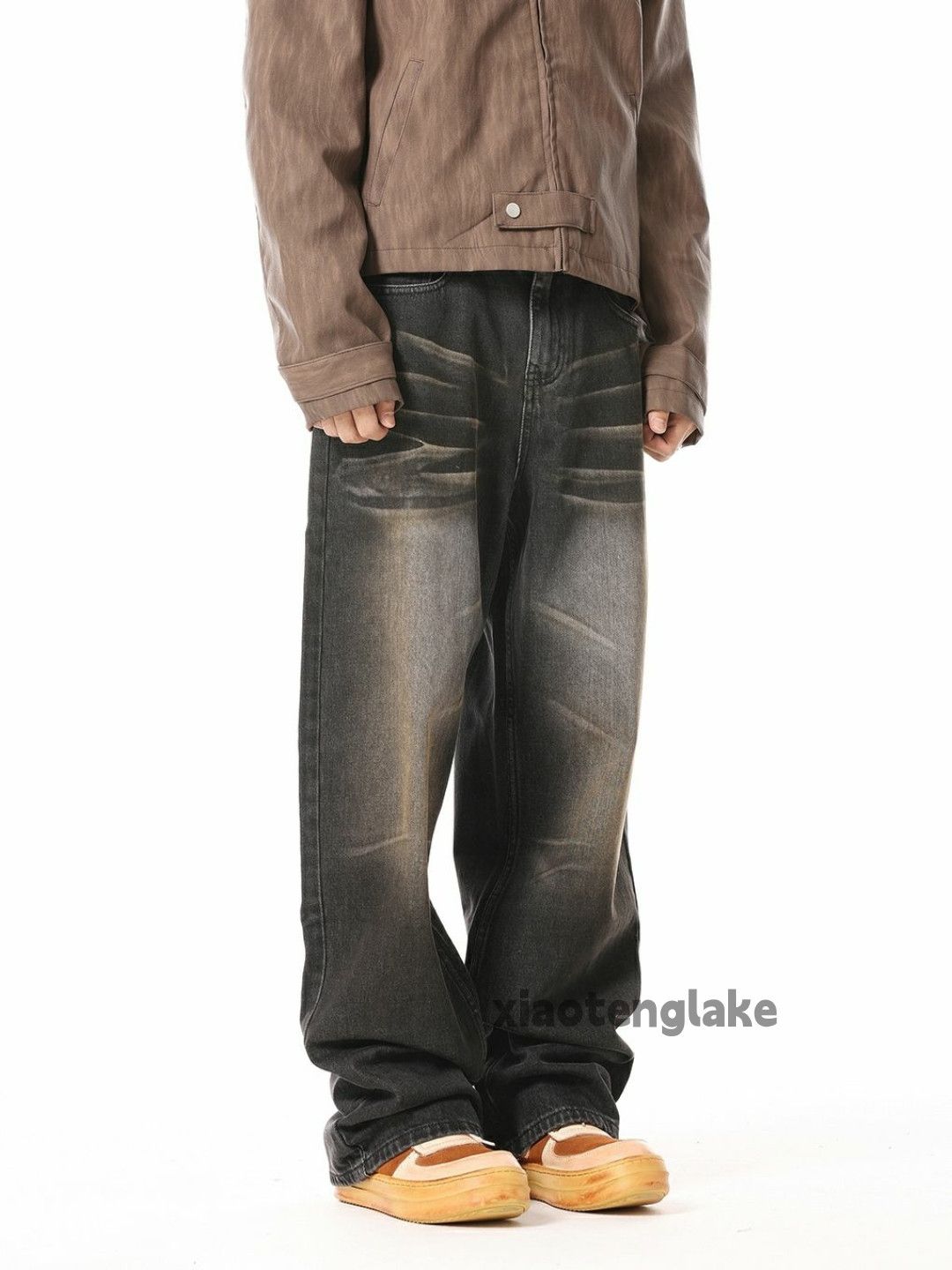 Jean × Vintage washed faded cleanfit punk rusty loose baggy jeans Size US 34 / EU 50 - 3 Thumbnail