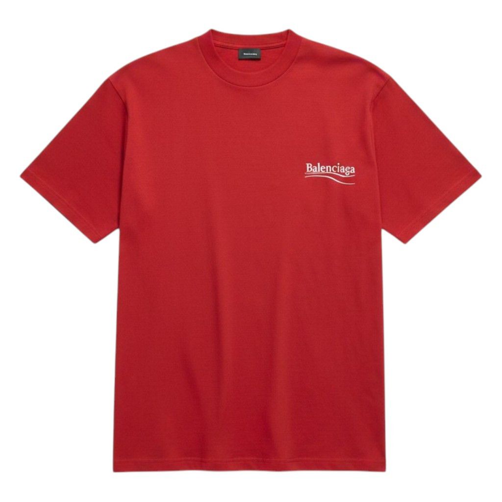 Balenciaga Balenciaga 'Campaign Logo' Red Tee Size US XS / EU 42 / 0 - 1 Preview