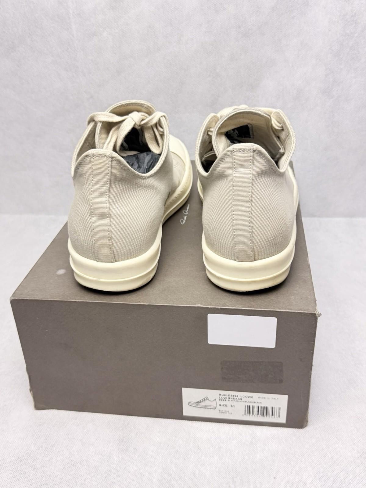 Rick Owens Rick Owens DRKSHDW Low Sneak Ramones SZ EU 41 Khaki Canvas Size US 8 / EU 41 - 4 Thumbnail