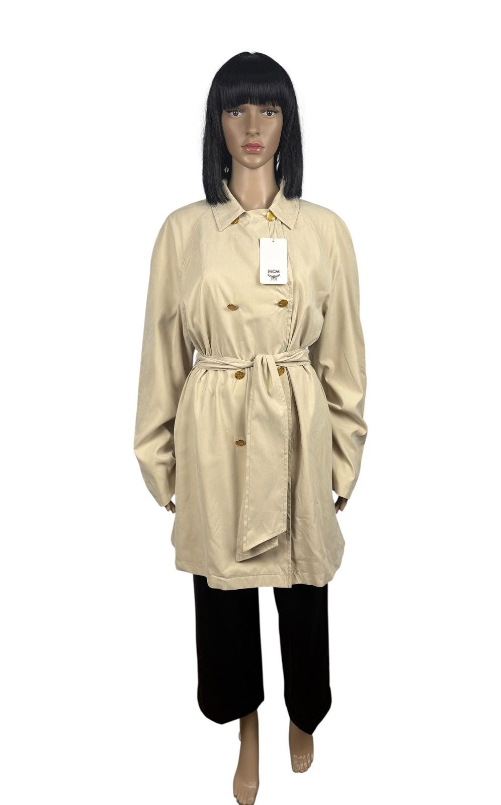 MCM MCM Munich Trench Coat Belted Beige size 44 Size M / US 6-8 / IT 42-44 - 2 Thumbnail