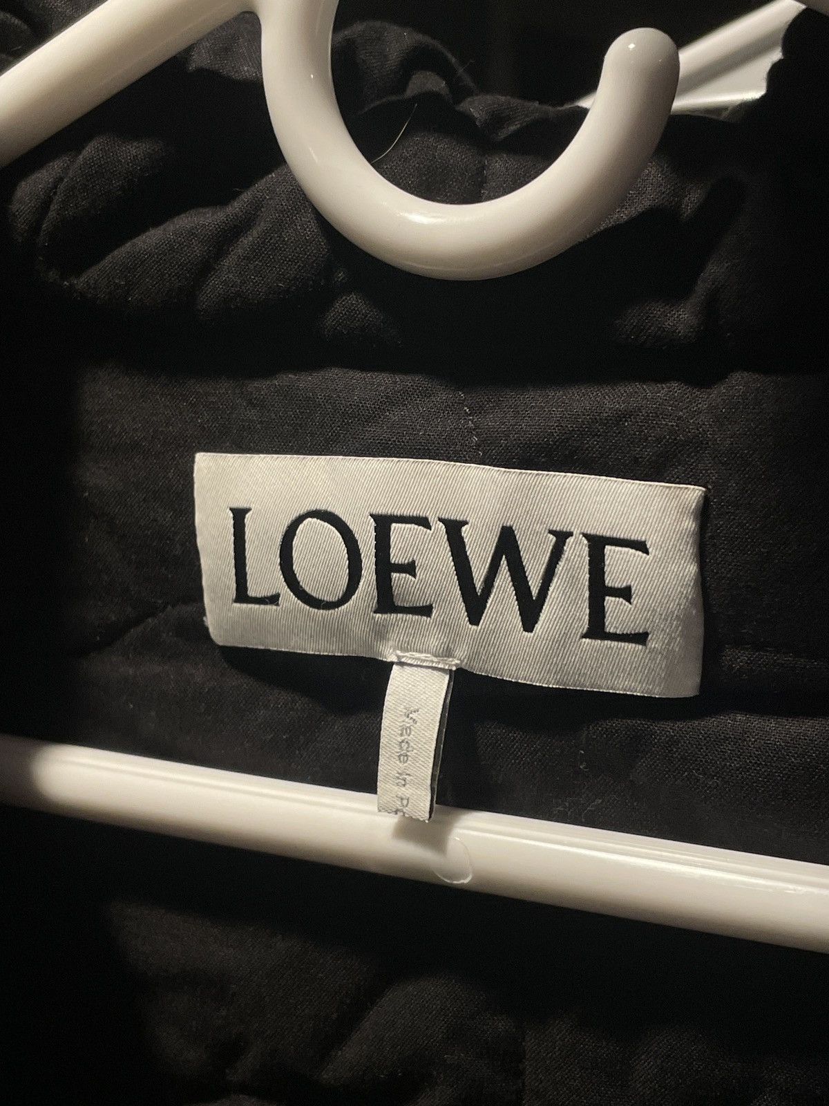Loewe LOEWE Oversized Leather-Trimmed Jacquard Fleece Parka Size US L / EU 52-54 / 3 - 15 Thumbnail