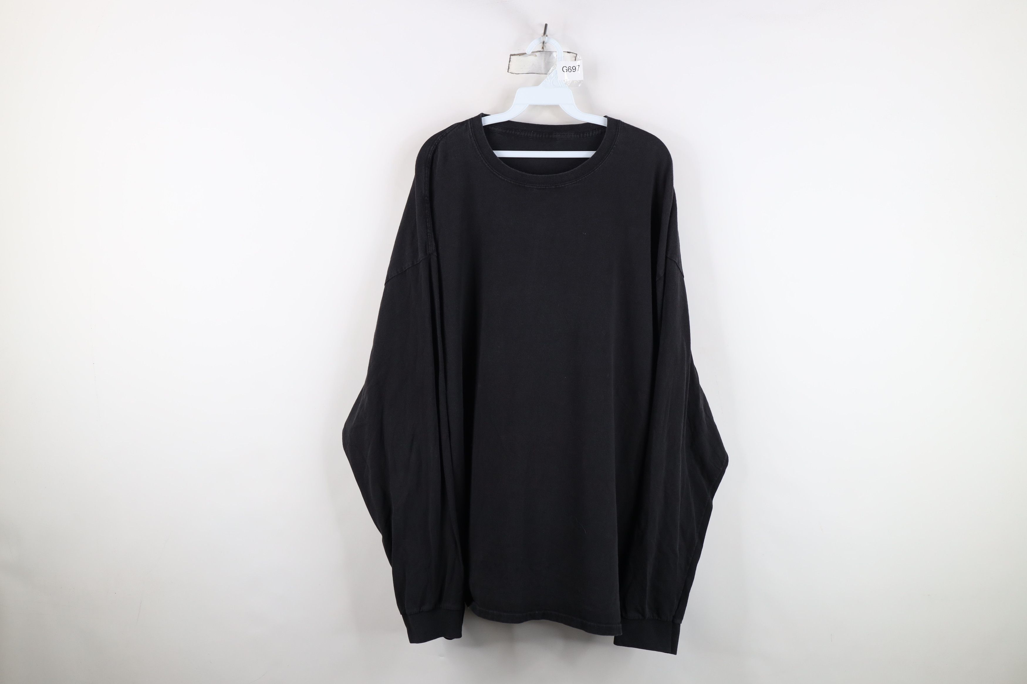 Vintage Vintage 90s Y2K Streetwear Long Sleeve T-Shirt Black Cotton Size US XXL / EU 58 / 5 - 1 Thumbnail