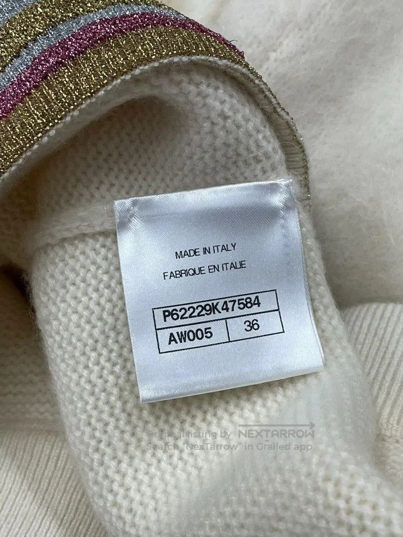 Chanel Chanel White Metallic Trim Fuzzy Mini Skirt. Size US 36 / EU 52 - 5 Thumbnail