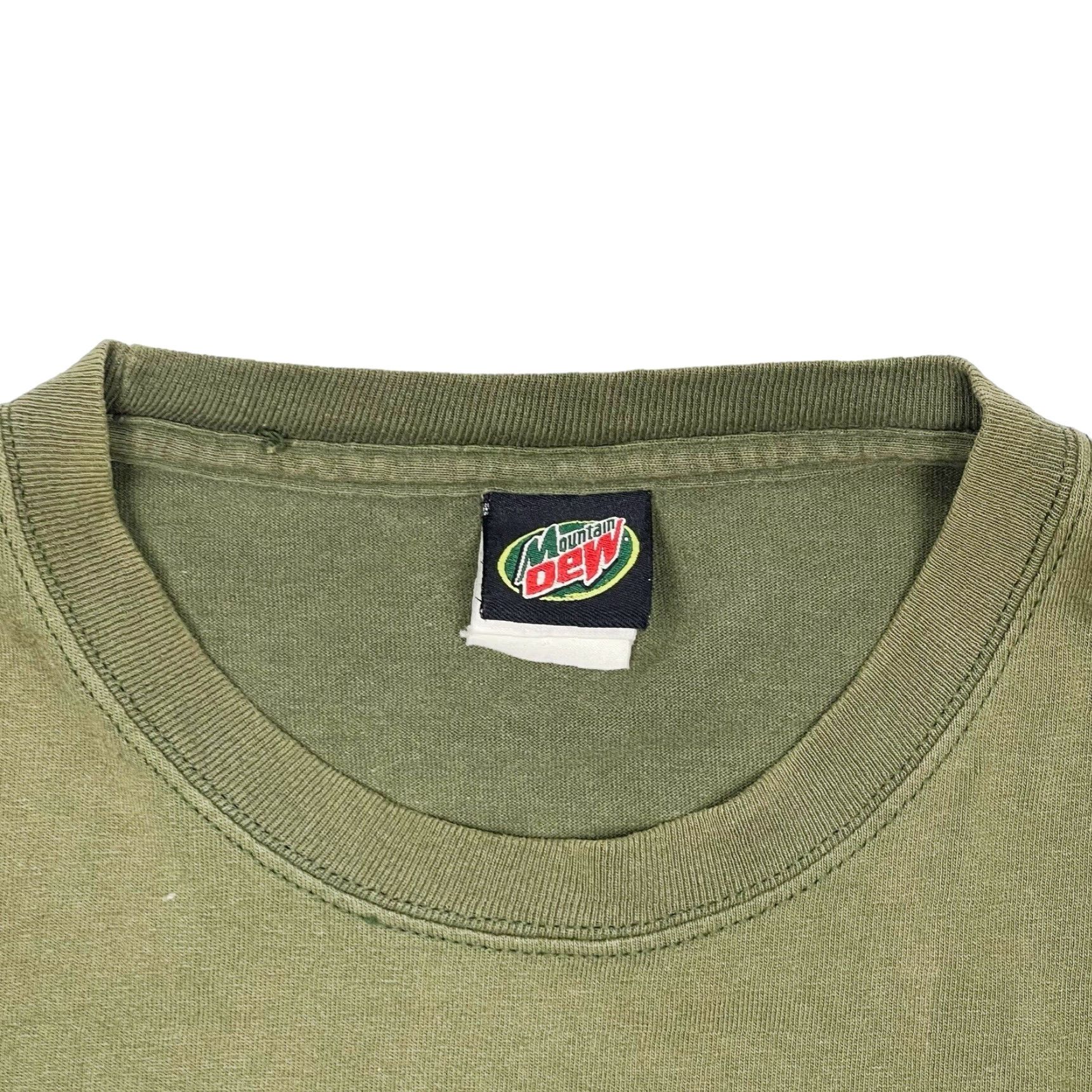 Vintage VINTAGE Mountain Dew T-Shirt Mens Large Green 90s Retro USA Logo Short Sleeve Crew Neck Shirt Size US L / EU 52-54 / 3 - 5 Thumbnail