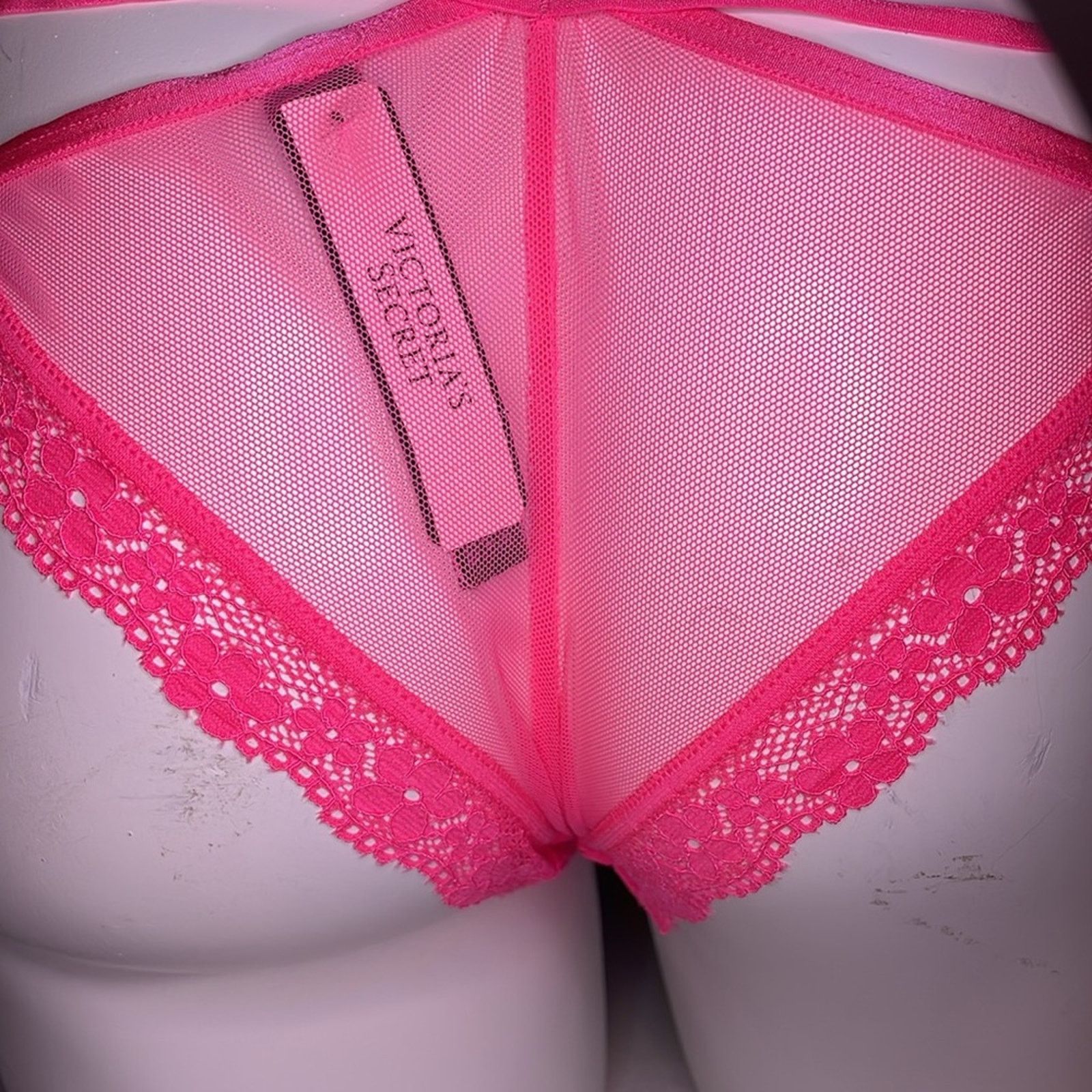 Victoria's Secret Victorias Secret Panties VS Cheeky panty Neon Pink Size ONE SIZE - 11 Thumbnail