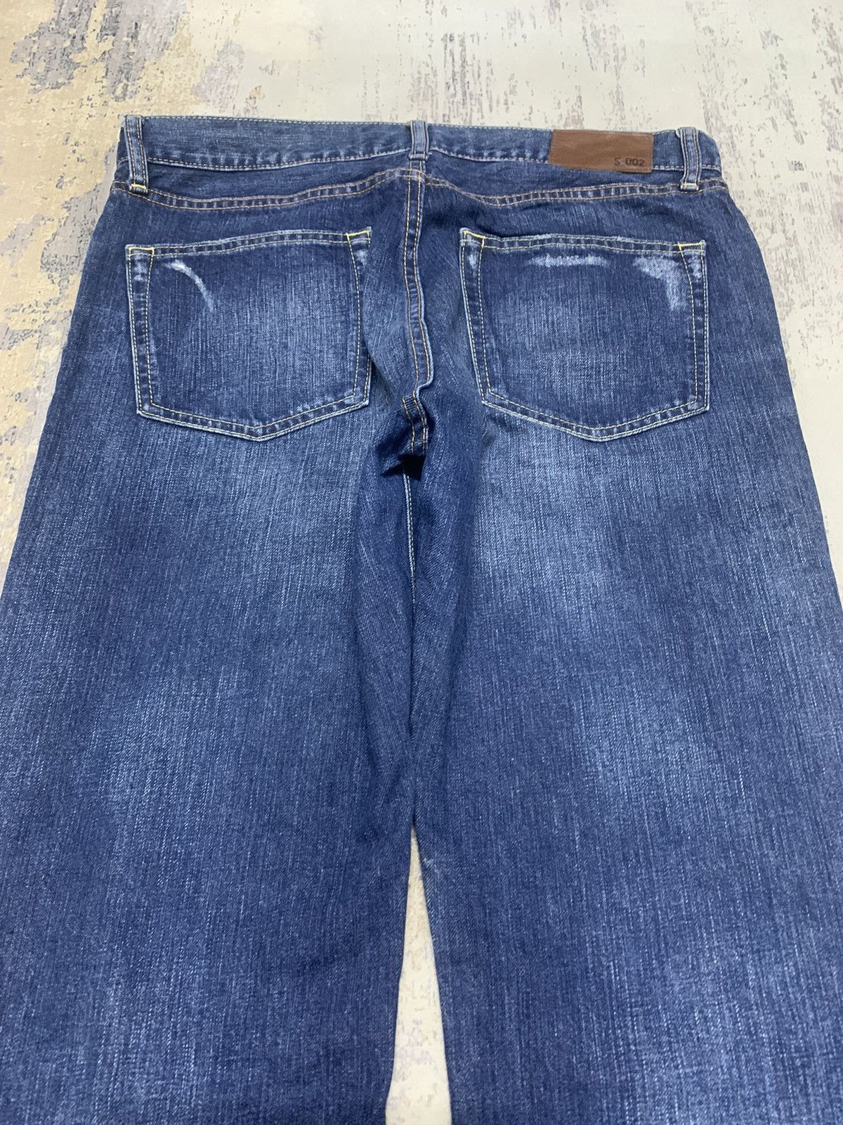 Japanese Brand Japanese Brand Distressed Blue Denim Straight Leg Jeans Size US 33 - 14 Thumbnail
