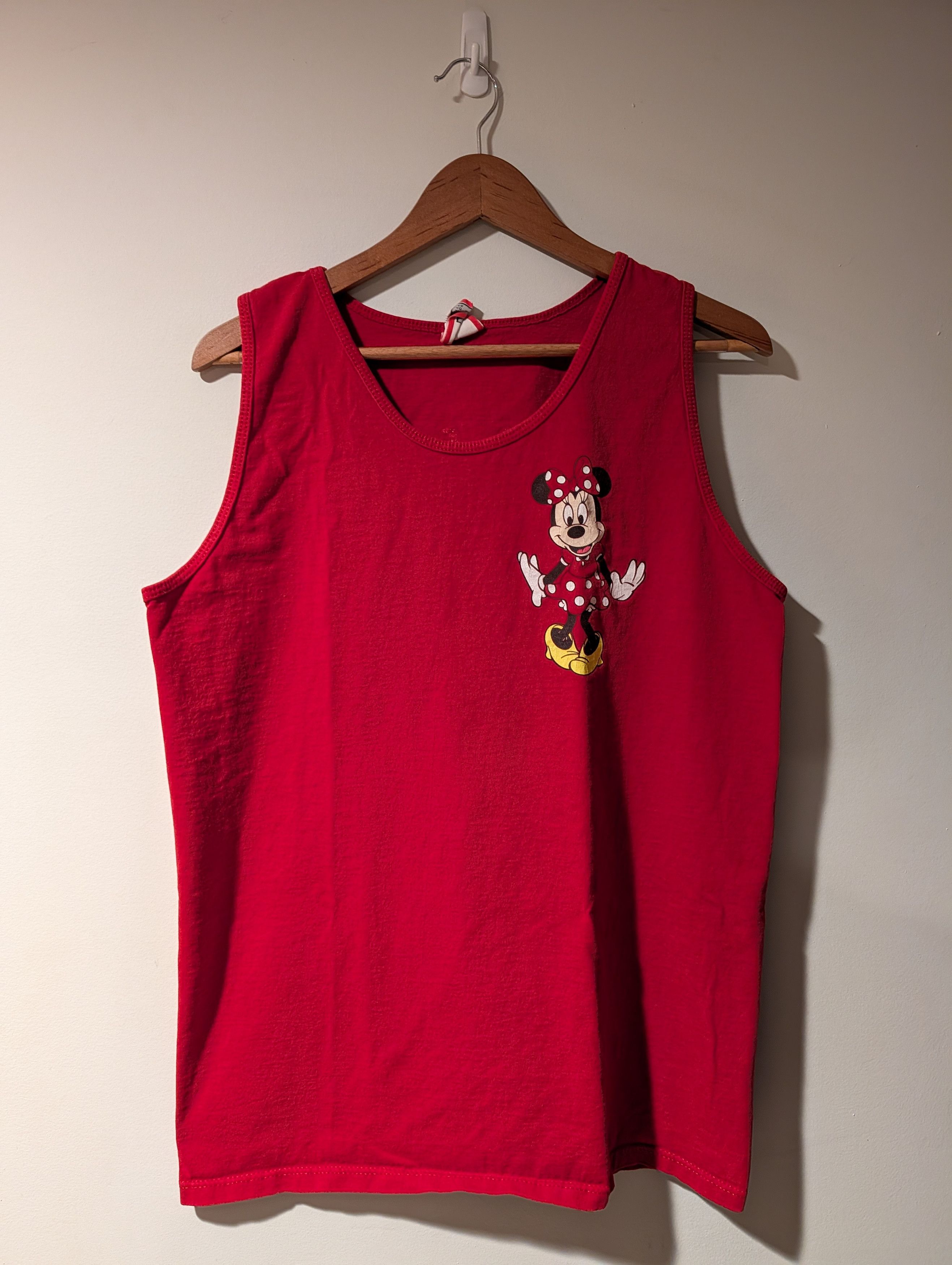 Disney Vintage Disney Minnie Mouse Shirt Womens Large Red Tank Top Size L / US 10 / IT 46 - 1 Thumbnail