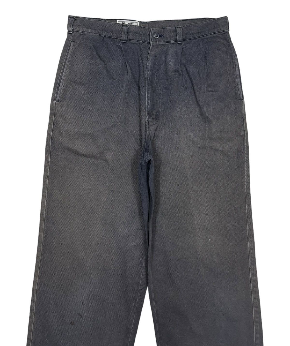Japanese Brand MILITARY ARMY TYPE WEST POINT WIDE FADED TROUSER PANTS Size US 32 / EU 48 - 5 Thumbnail