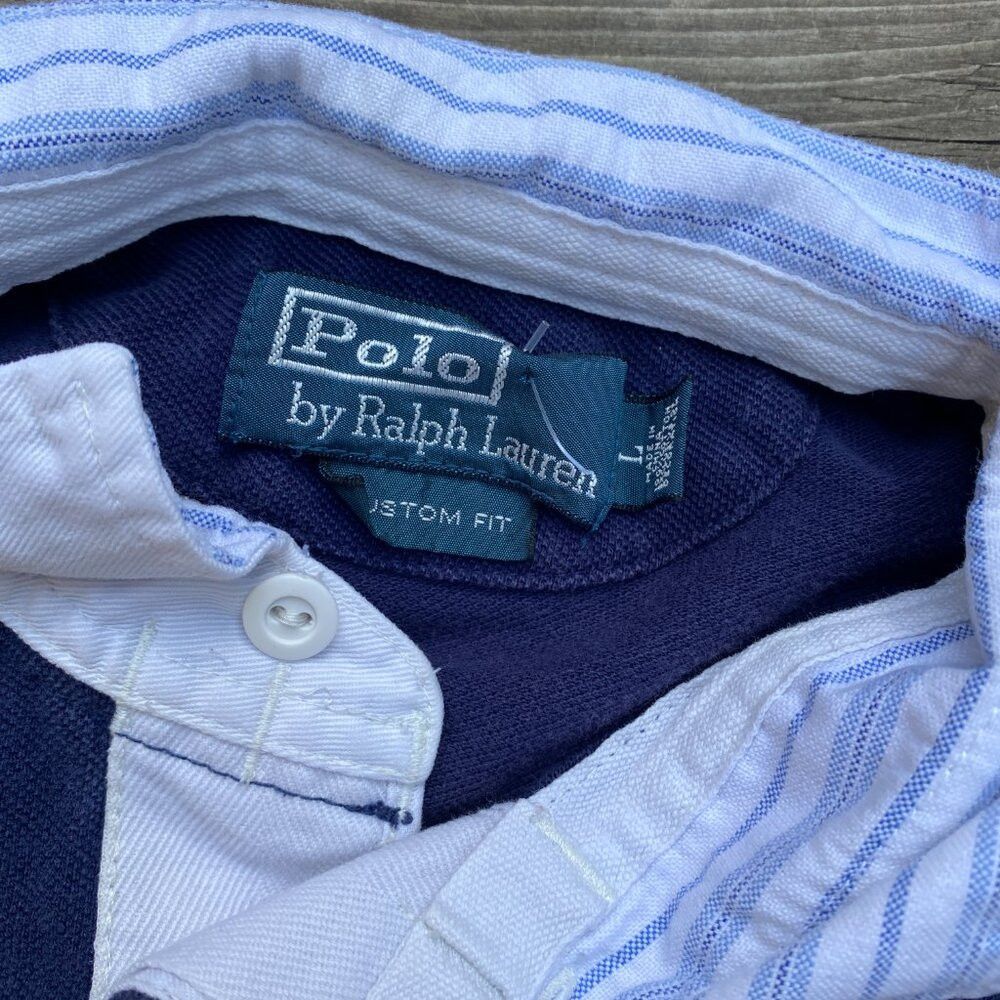 Polo Ralph Lauren Vintage 90s Polo By Ralph Lauren Rugby Polo Yacht Club Larg Size US L / EU 52-54 / 3 - 5 Thumbnail