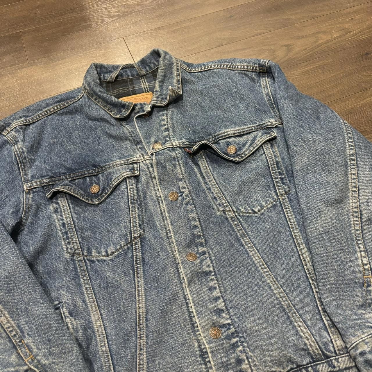 Levi's vintage Levi’s straus blanket lined denim jacket MIC Size US L / EU 52-54 / 3 - 1 Thumbnail