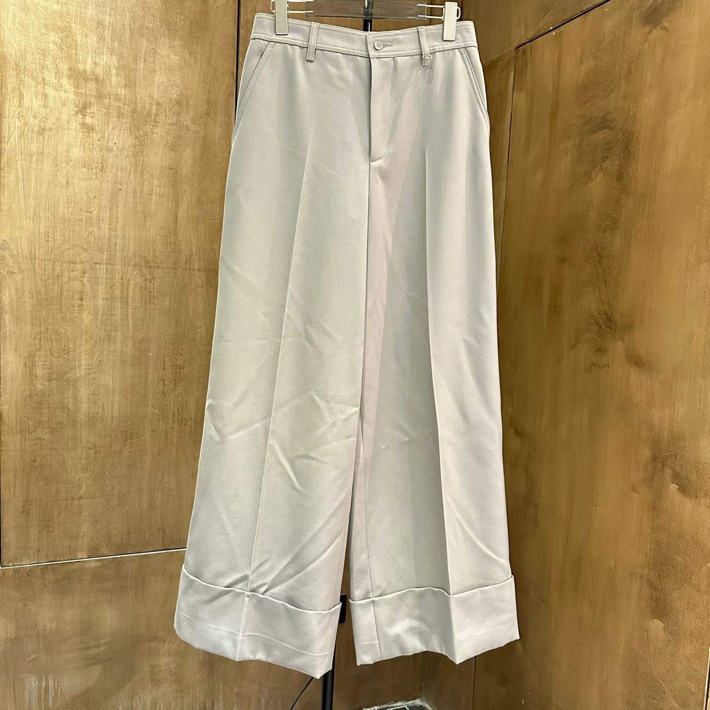 Louis Vuitton Louis Vuitton Gray Wide-Leg Pants Size 44 Size 42" / US 20 - 1 Thumbnail