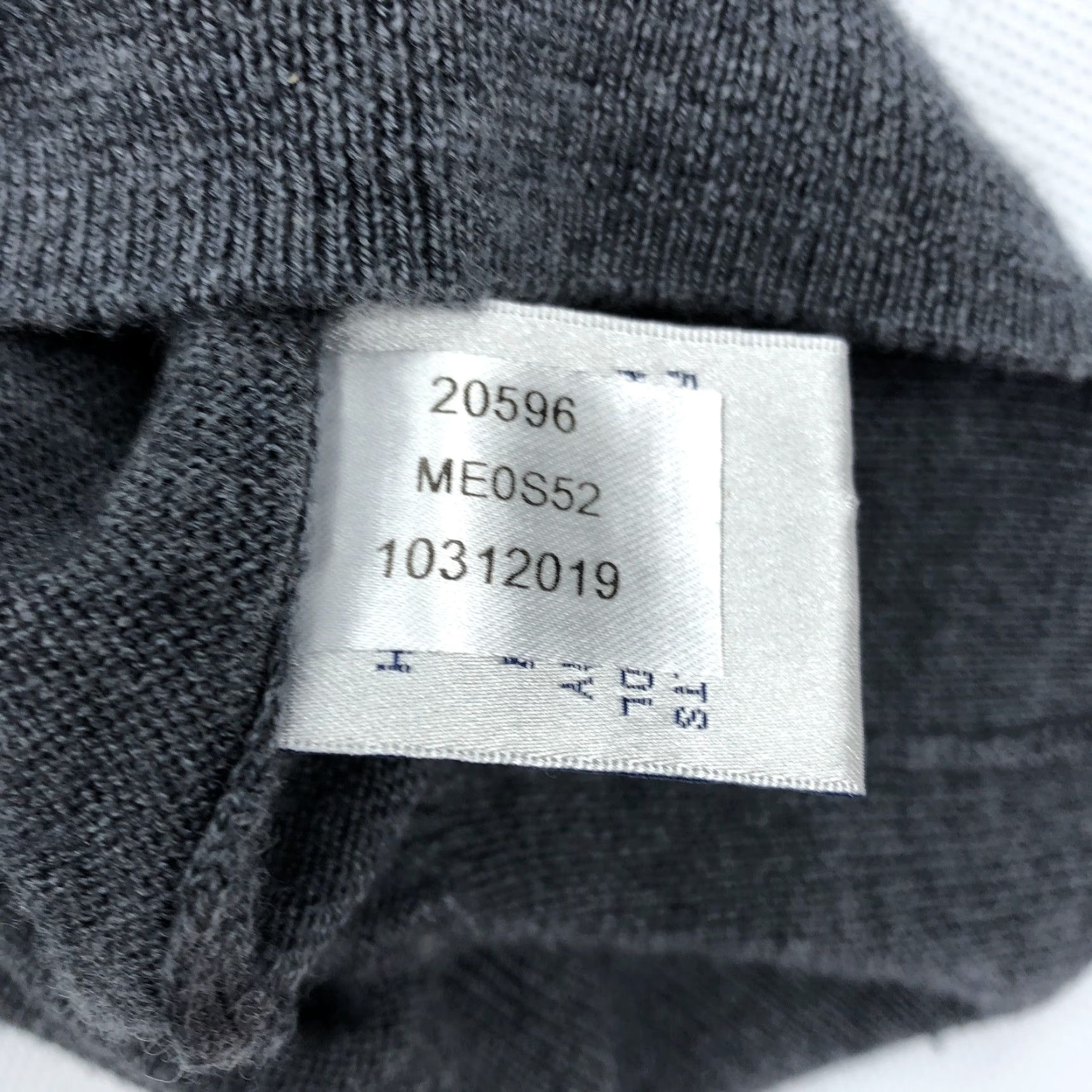 Peter Millar Peter Millar Men's XL Dark Gray Crown Merino Wool Silk 1/4 Zip Mock Neck Sweater Size US XL / EU 56 / 4 - 7 Thumbnail