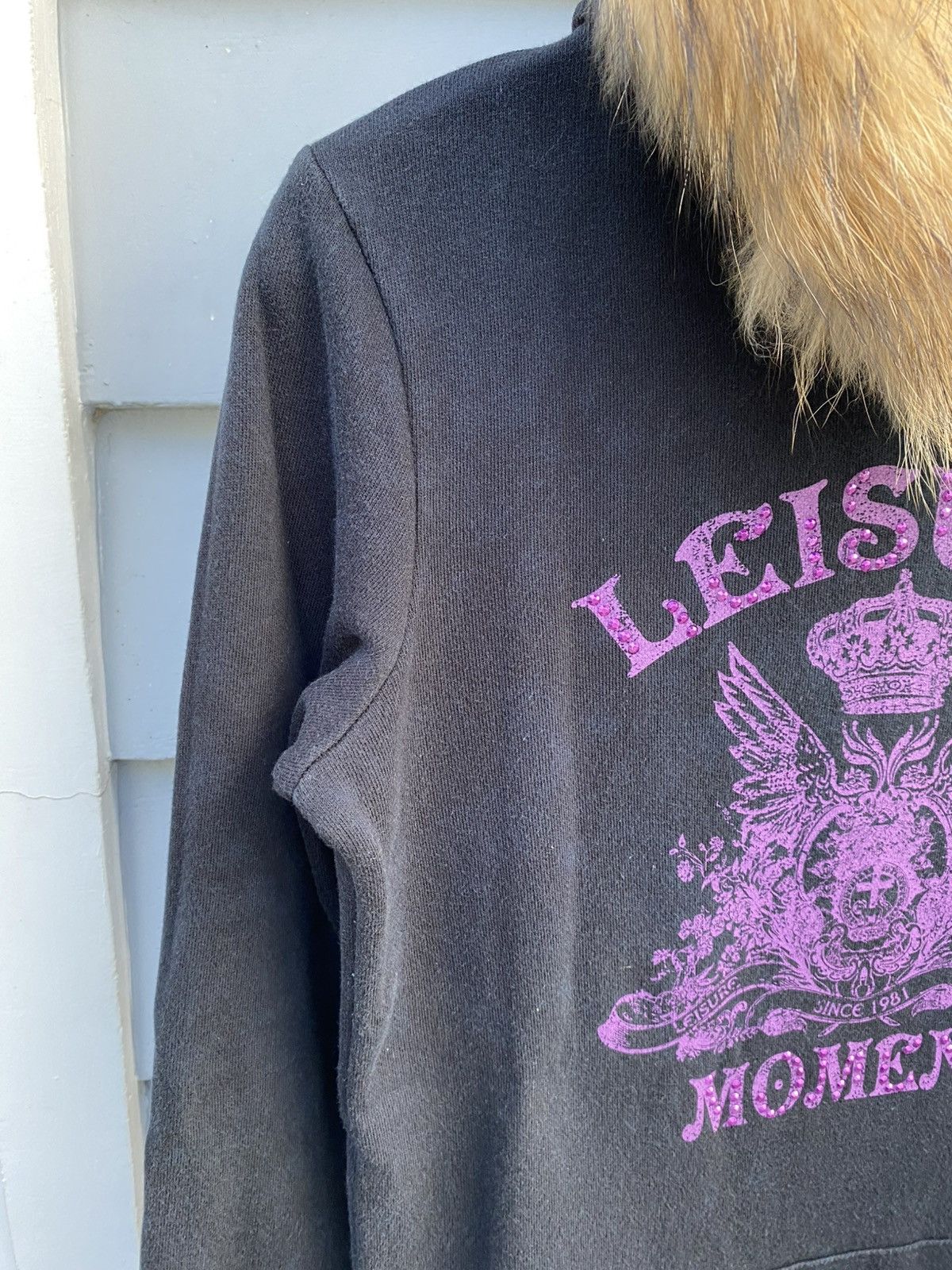 Japanese Brand Japanese Brand Fur Hoodie Poem Style Size M / US 6-8 / IT 42-44 - 3 Thumbnail