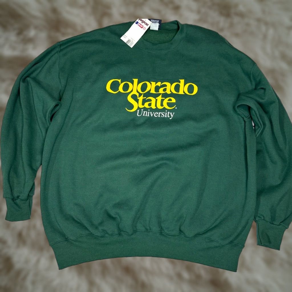 Jansport Jansport Mens University of Colorado CSU Pullover Sweatshirt 2XL Green Long Slv Size US XXL / EU 58 / 5 - 1 Thumbnail