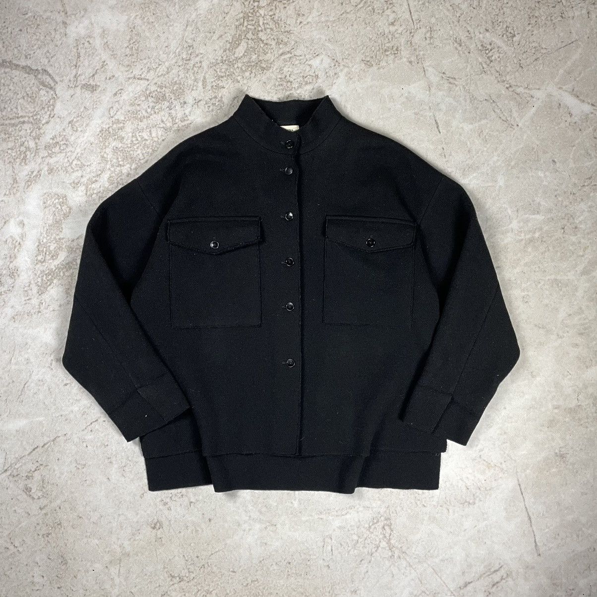 Barena × Barena Venezia Barena Venezia Men's Oversize Wool Uncut Overshirt Sweater Size US L / EU 52-54 / 3 - 1 Thumbnail